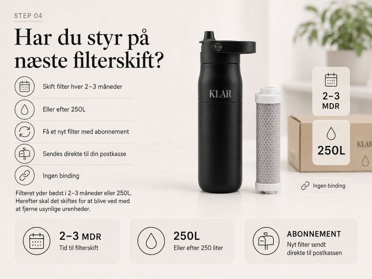 Har du styr på næste filterskift?